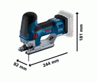 Sierra de calar a batería GST 18V-155 SC