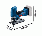 Sierra de calar a batería GST 18V-125 S