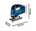 Sierra de calar a batería GST 18V-125 B