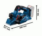 Cepillo a batería GHO 18V-26