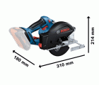 Sierra circular a batería GKM 18V-50