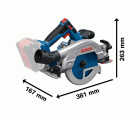 Sierra circular a batería GKS 18V-57-2 GX
