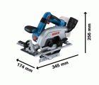 Sierra circular a batería GKS 18V-57-2 L