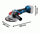 Miniamoladora X-LOCK a batería GWX 18V-10