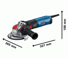 Miniamoladora X-LOCK GWX 17-125 S