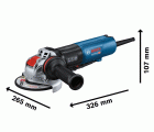 Miniamoladora X-LOCK GWX 17-125 PSB