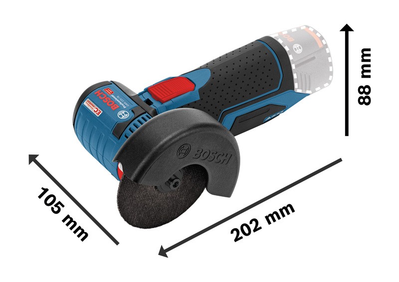 Miniamoladora a batería GWS 12V-76