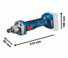 Amoladora recta a batería GGS 18V-20