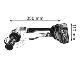 Miniamoladora a batería GWS 18V-10 PSC
