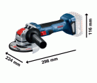 Miniamoladora X-LOCK a batería GWX 18V-7