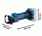 Fresadora de corte a batería para placas de yeso GCU 18V-30