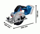 Sierra circular a batería GKS 18V-51