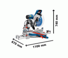 Ingletadora telescópica GCM 12 GDL