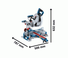Ingletadora BITURBO a batería GCM 18V-254 D