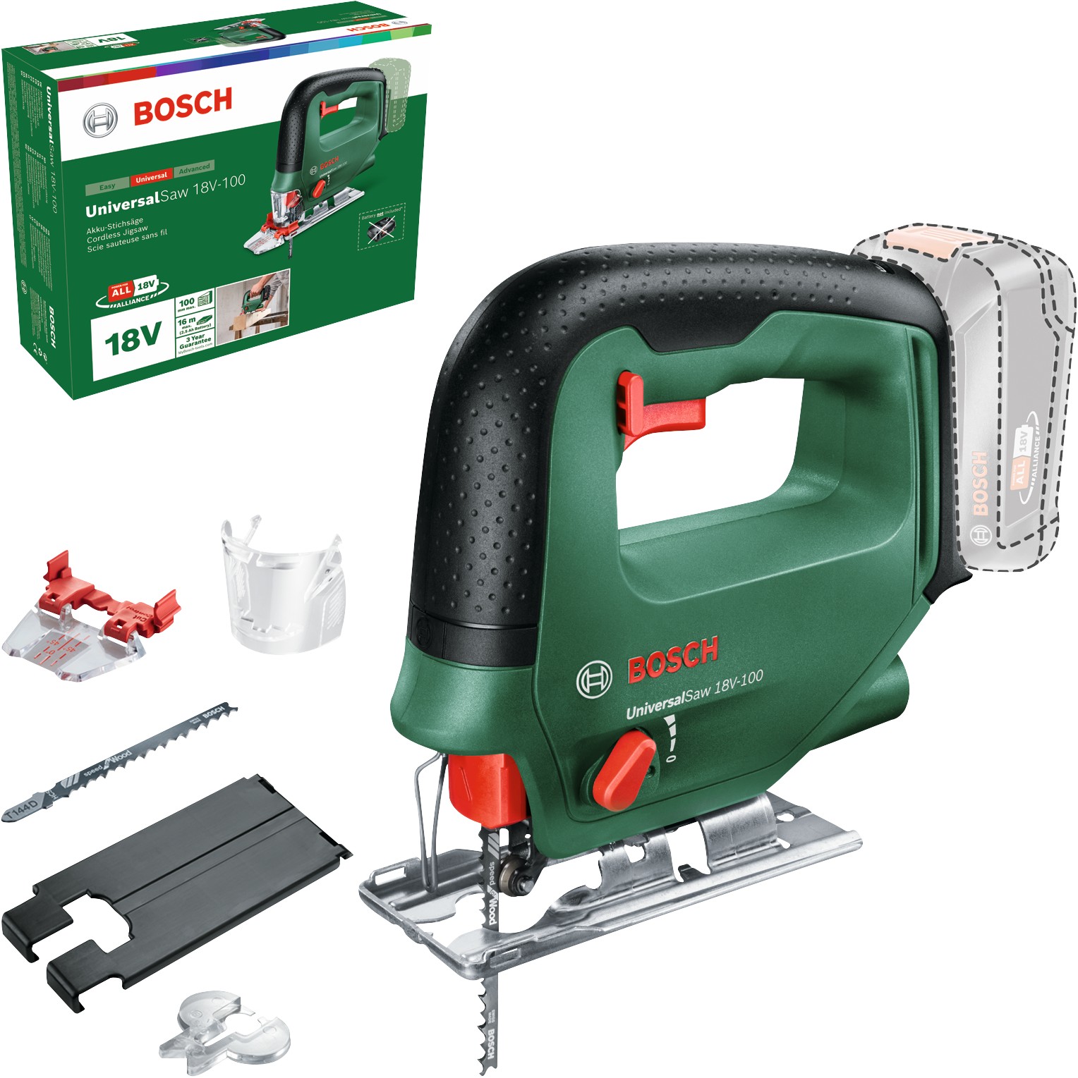 Sierra de calar a batería UniversalSaw 18V-100