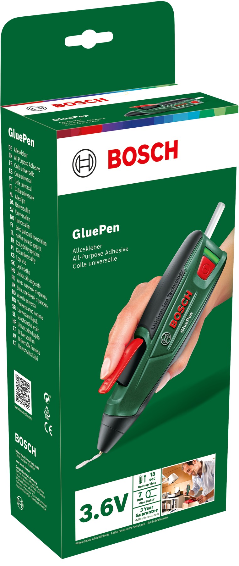 Pistola para pegar en caliente a batería GluePen