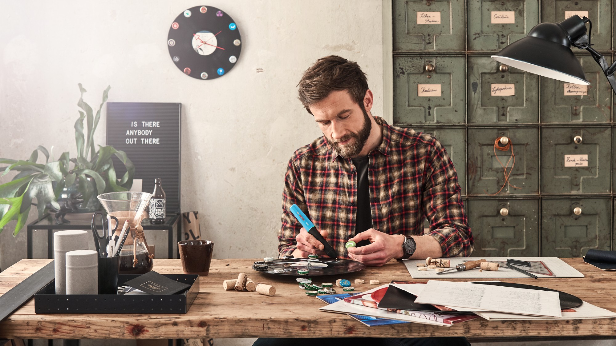 Punta para pegar en caliente a batería Gluey