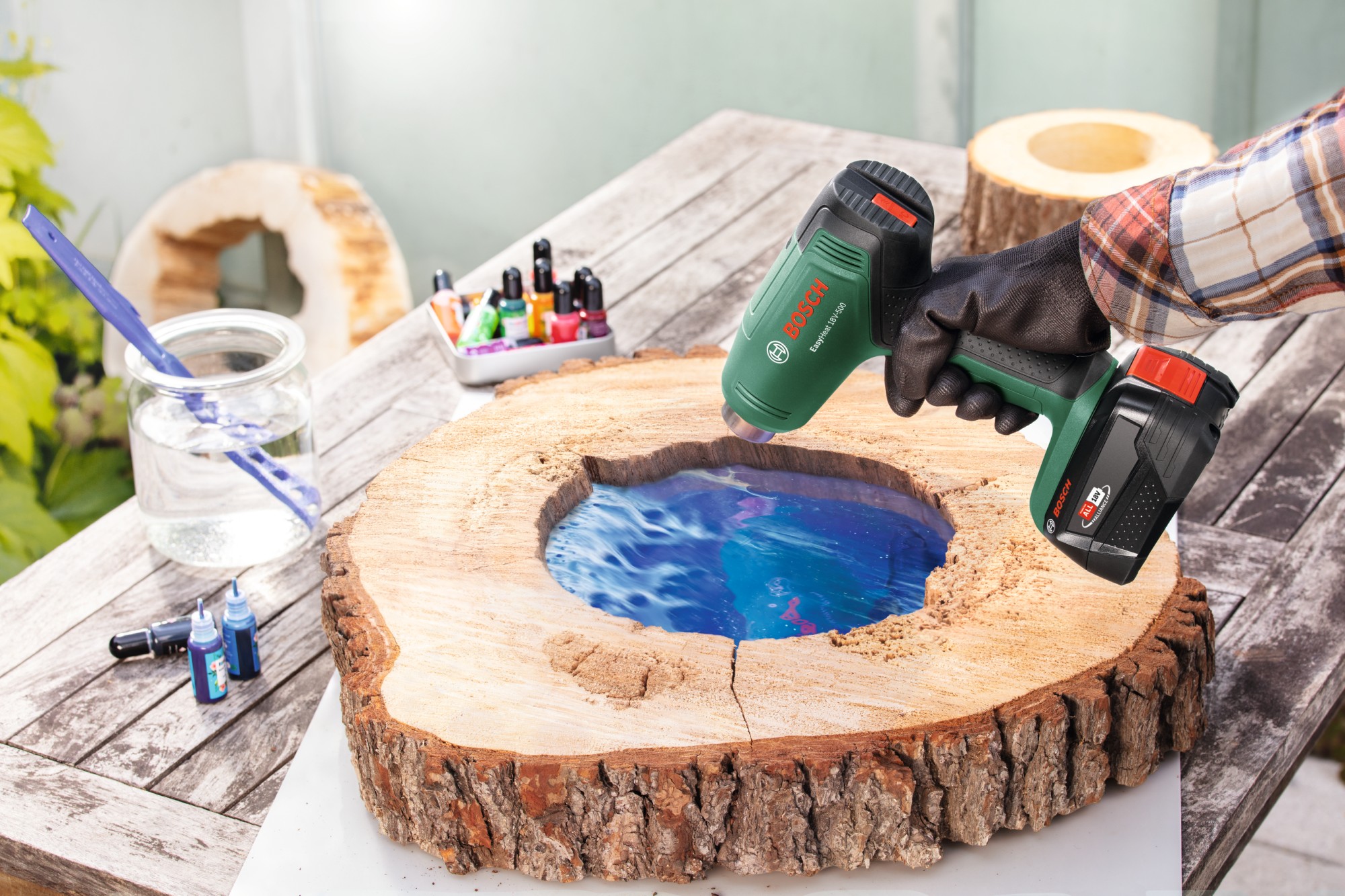 Decapador por aire caliente a batería EasyHeat 18V-500