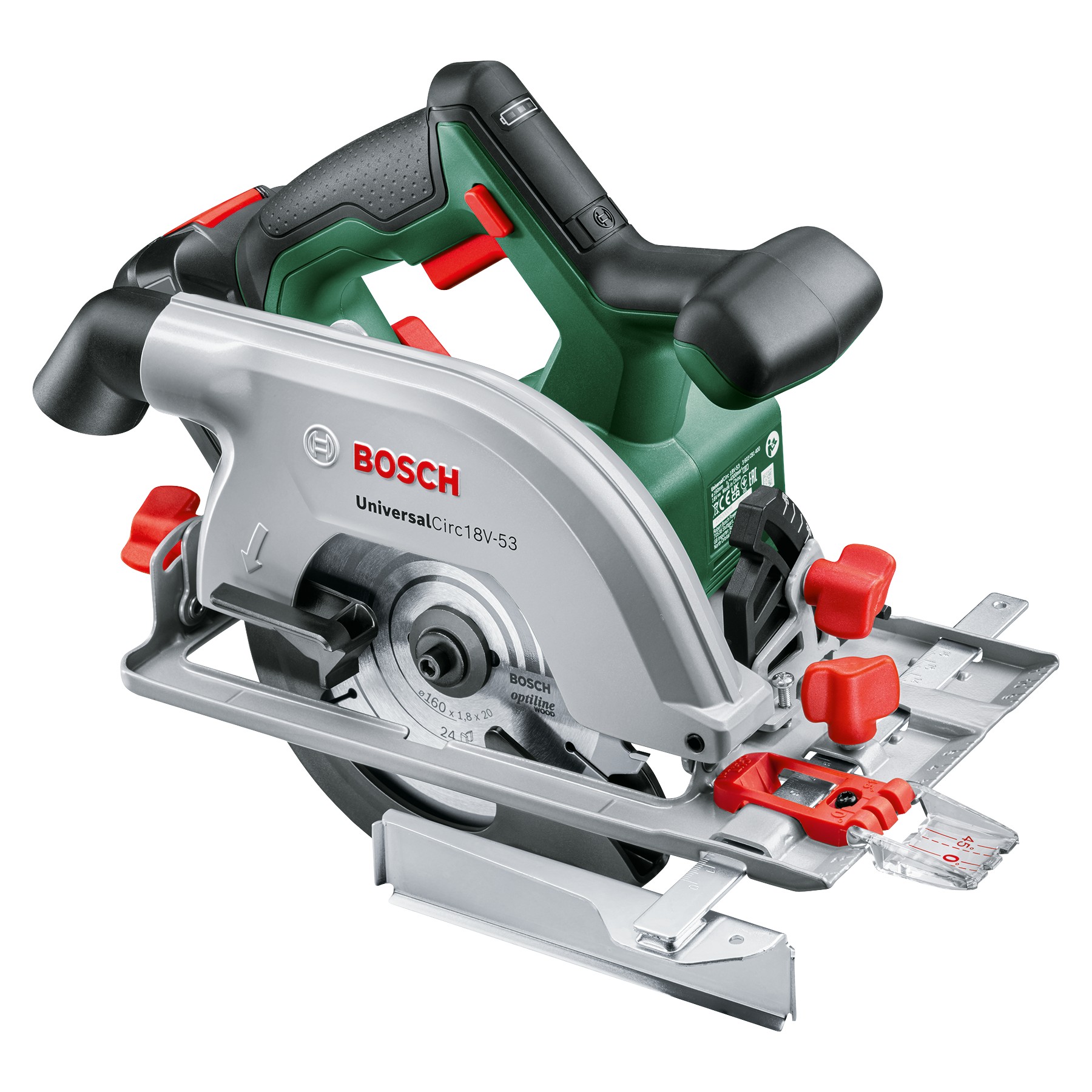 Sierra circular a batería UniversalCirc 18V-53