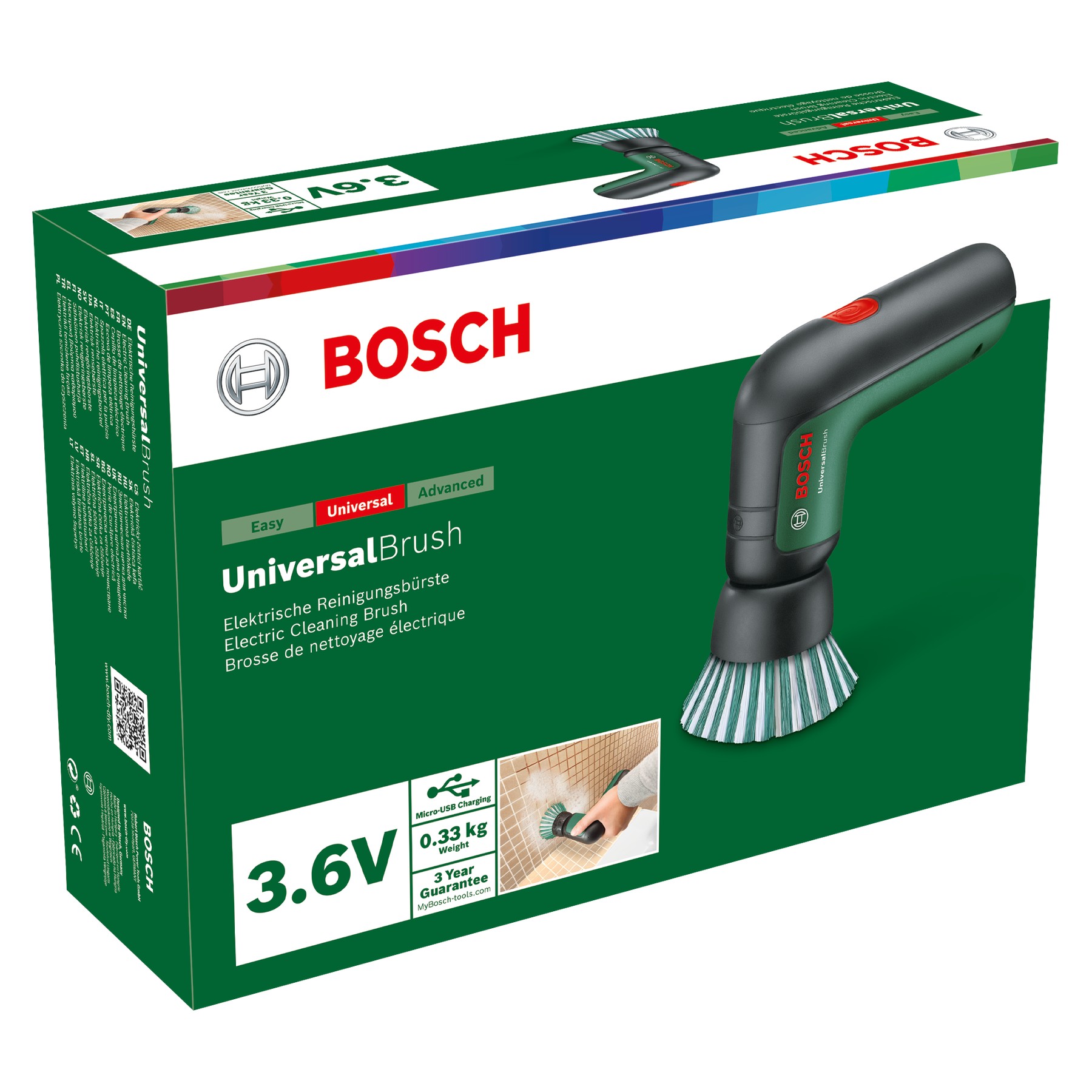 Cepillo de limpieza a batería UniversalBrush