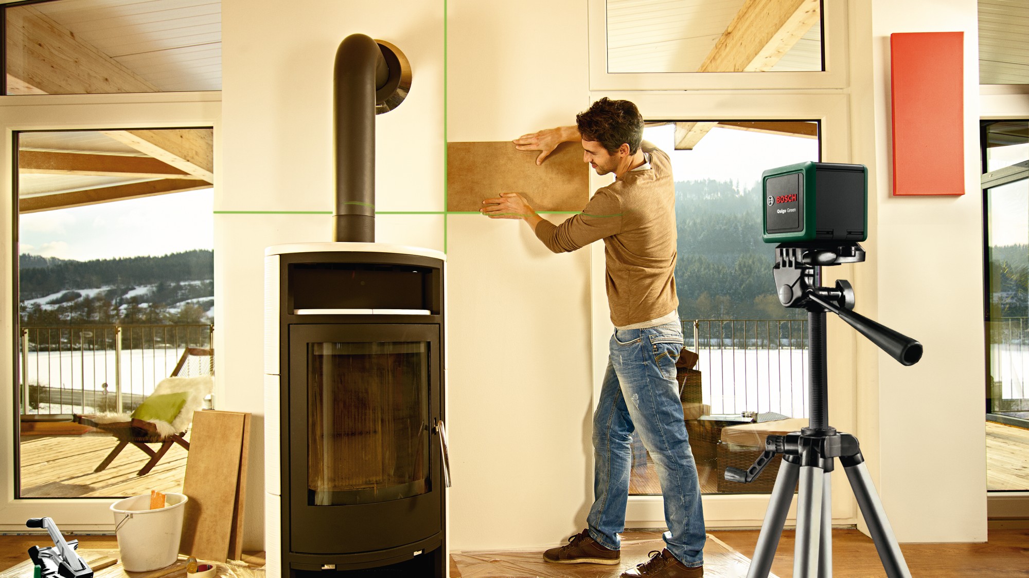 Láser de líneas cruzadas Quigo green