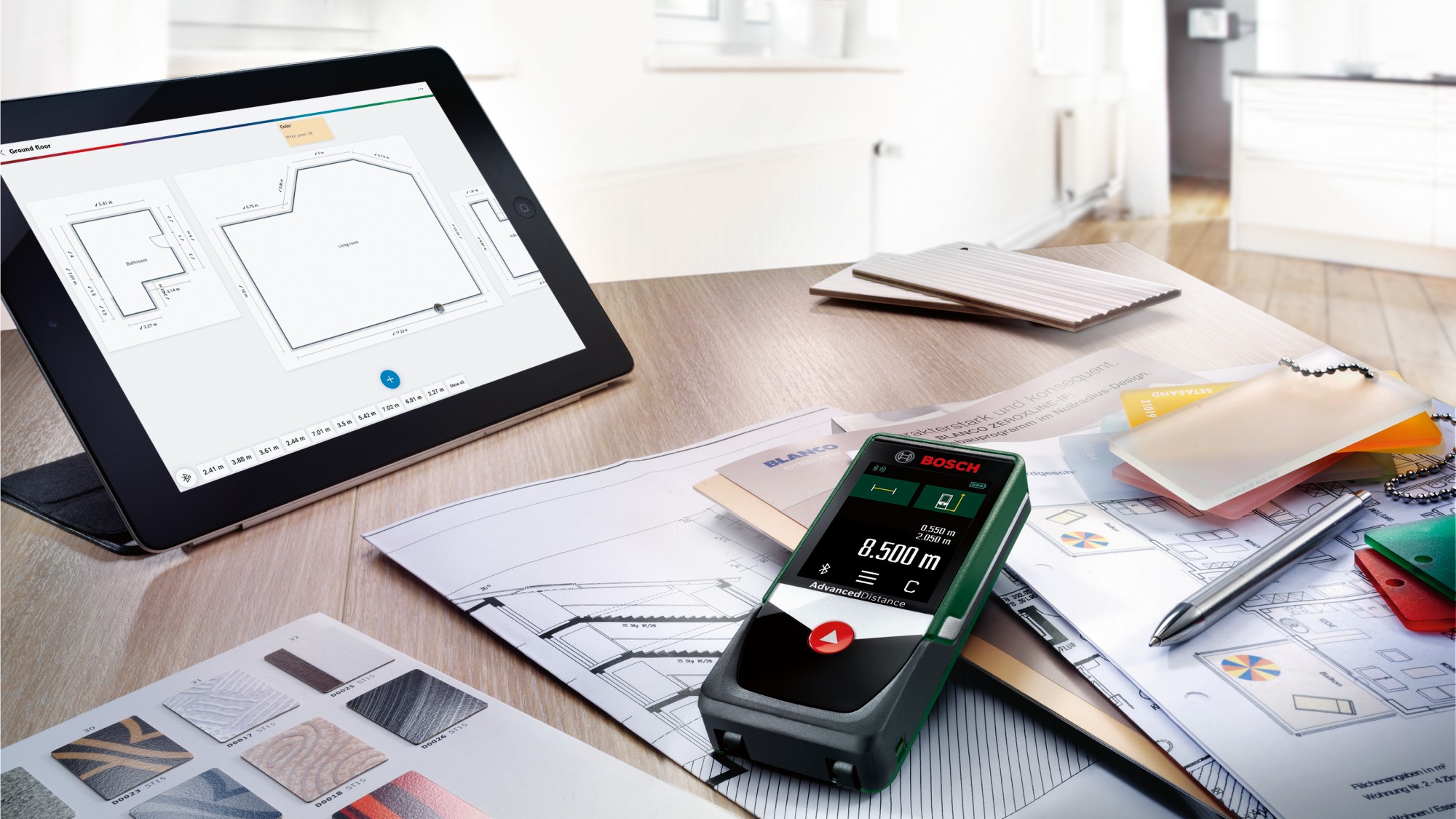 Medidor láser digital AdvancedDistance 50C