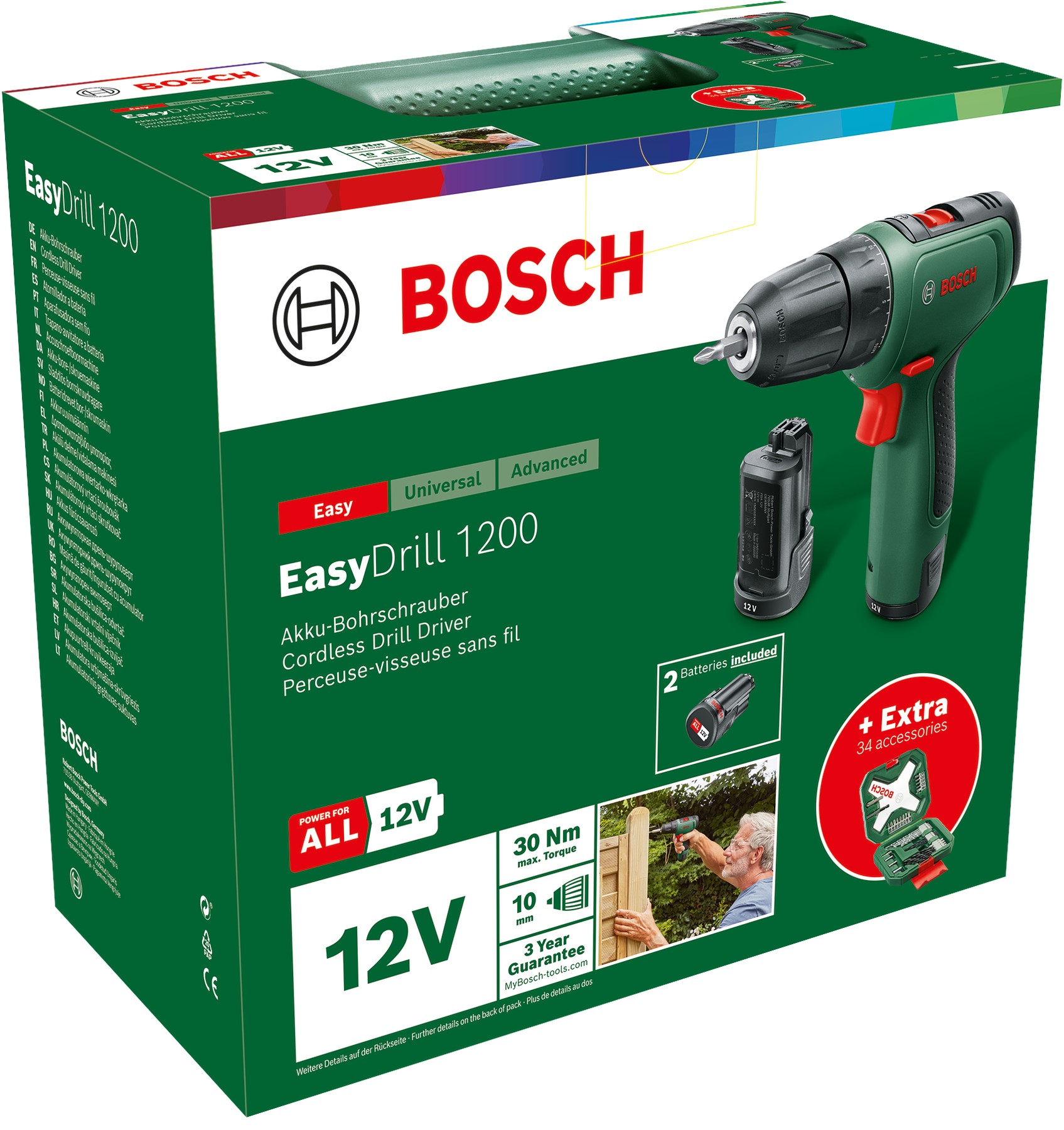 Atornillador a batería EasyDrill 1200