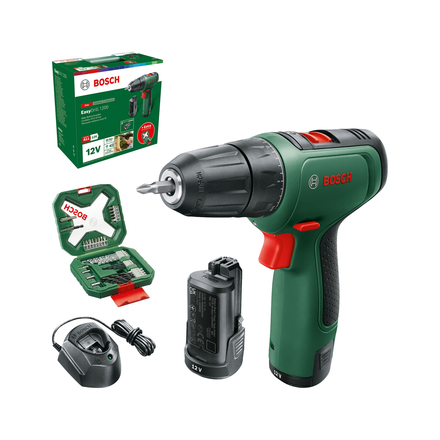 Atornillador a batería EasyDrill 1200