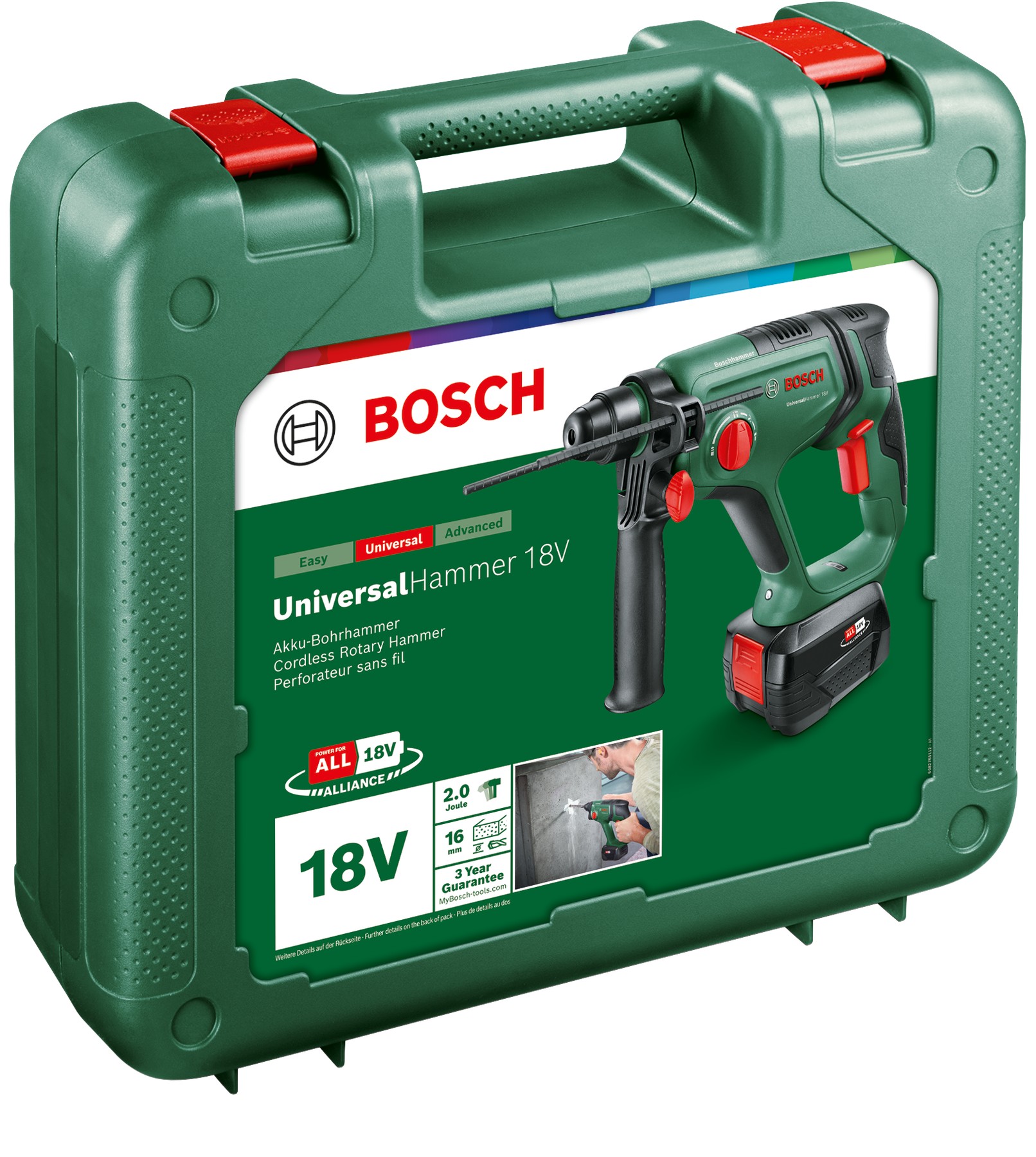 Martillo perforador a batería UniversalHammer 18V