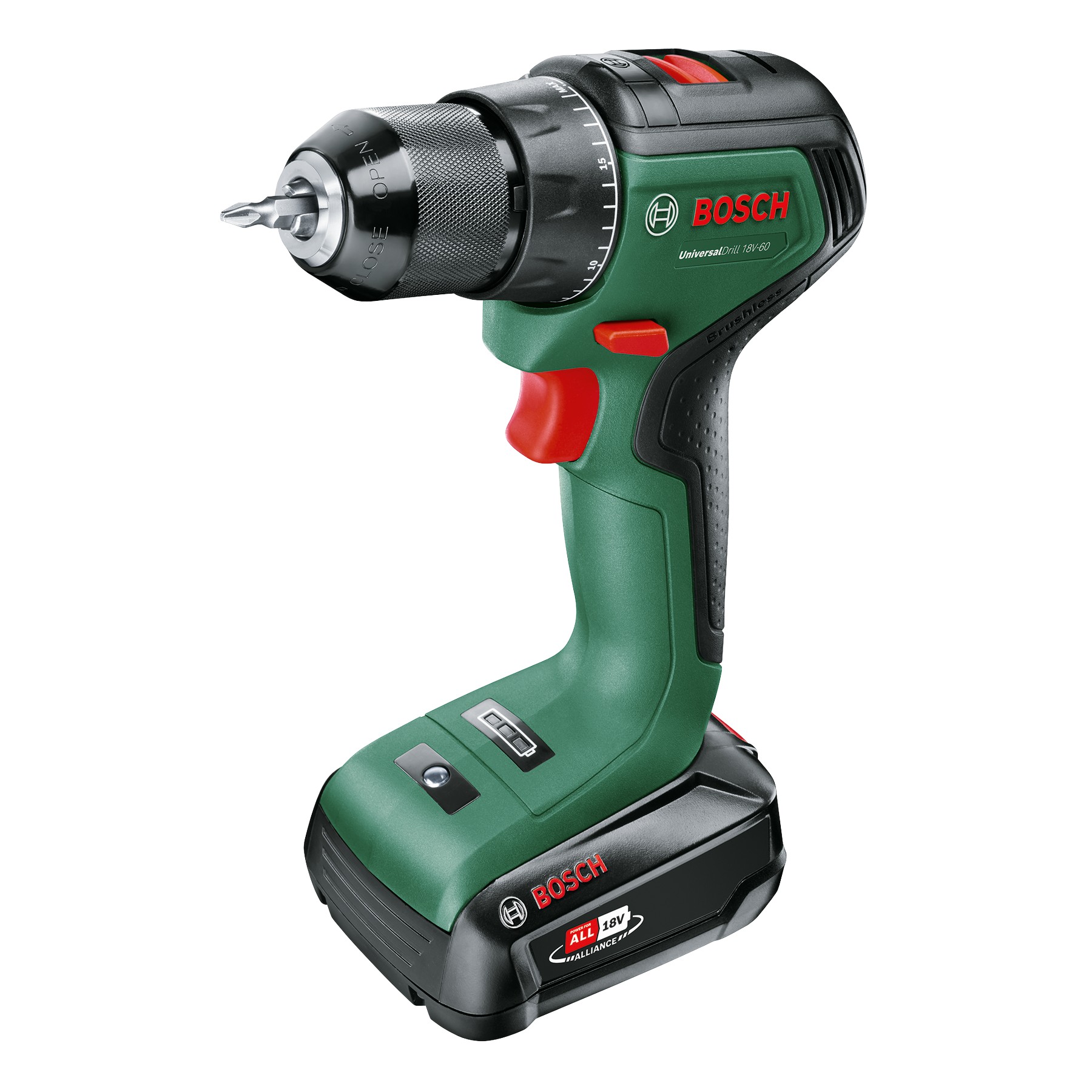 Atornillador a batería UniversalDrill 18V-60