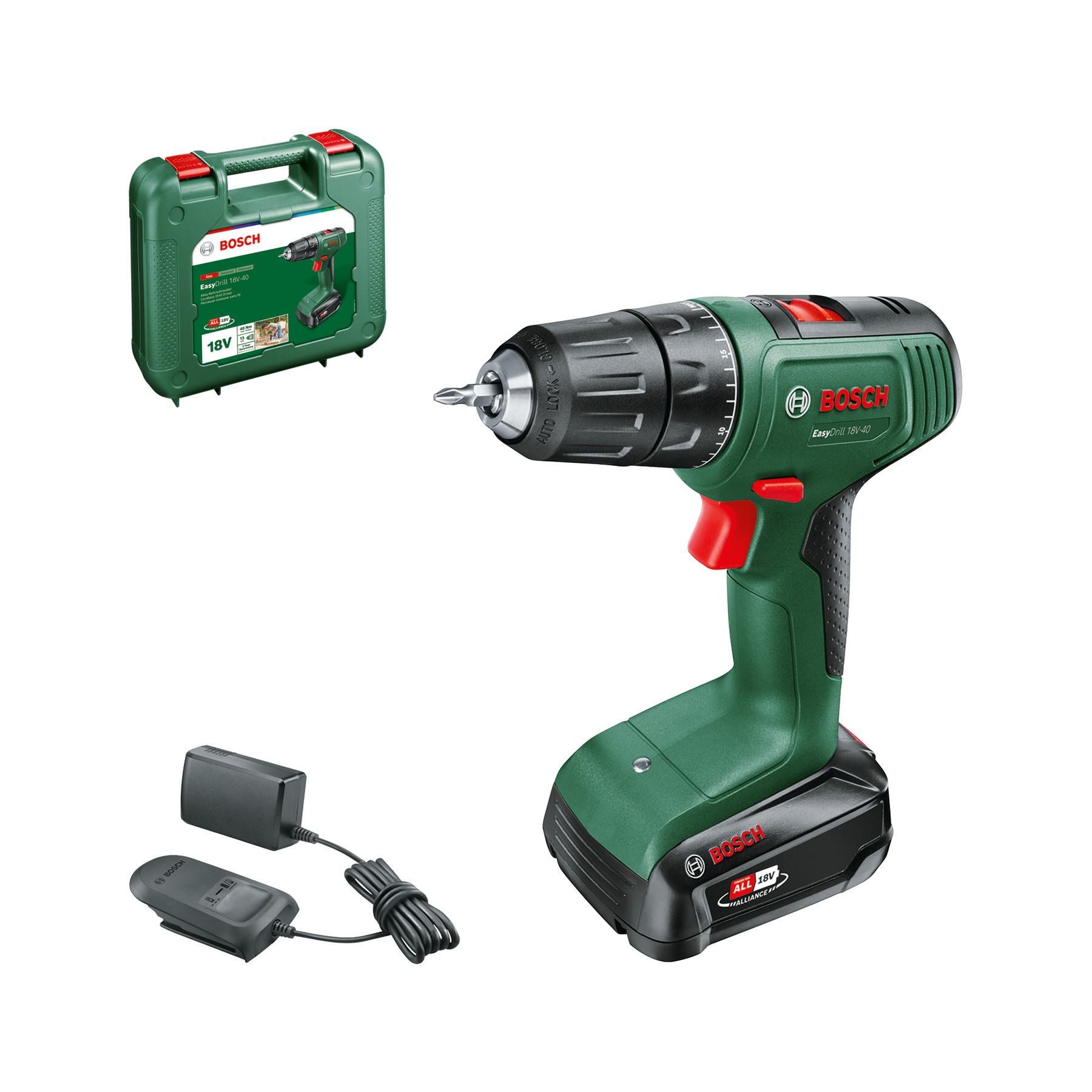 Atornillador a batería EasyDrill 18V-40