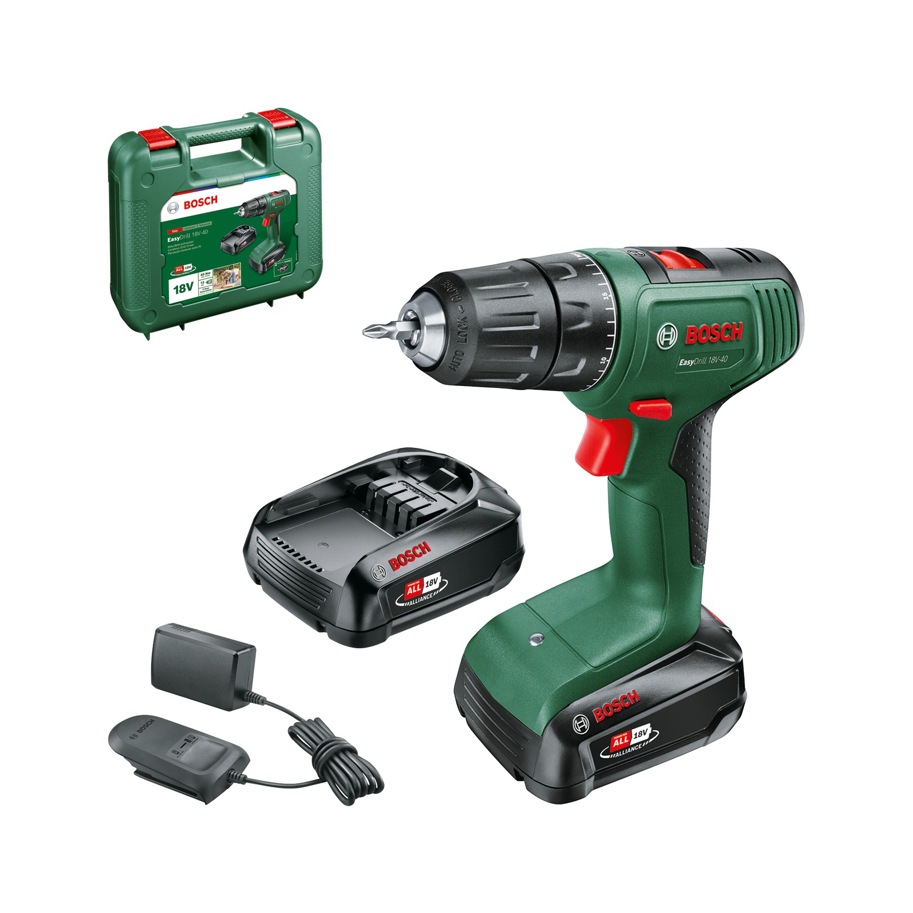 Atornillador a batería EasyDrill 18V-40