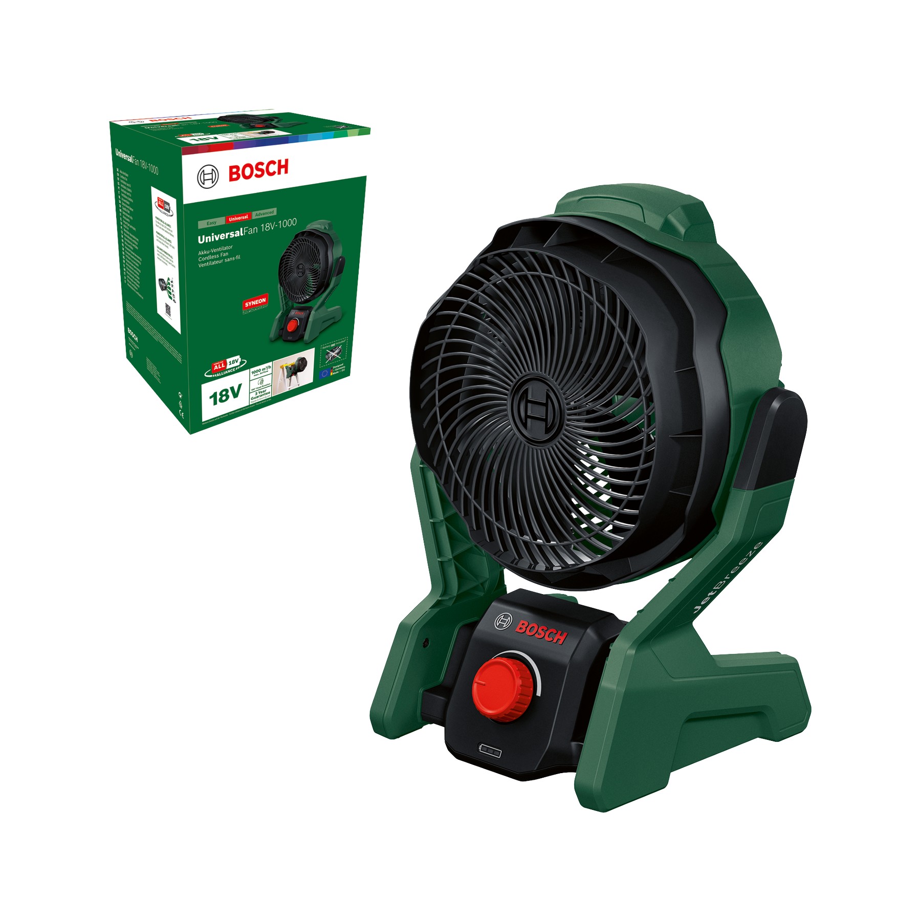 Ventilador a batería UniversalFan 18V-1000