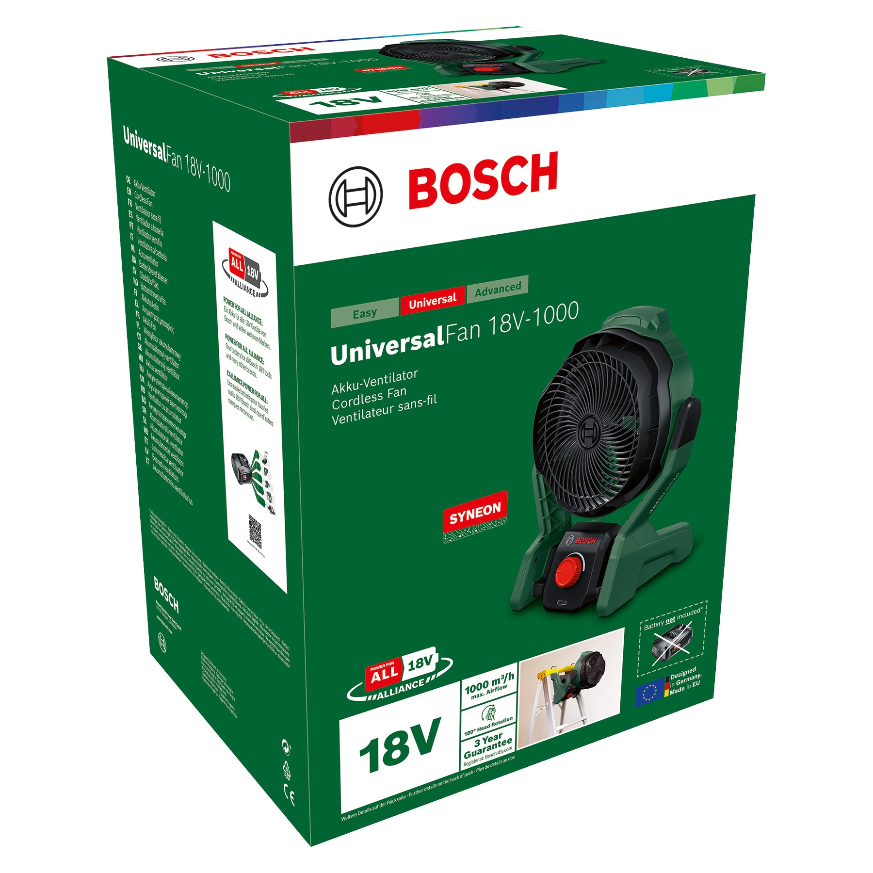 Ventilador a batería UniversalFan 18V-1000