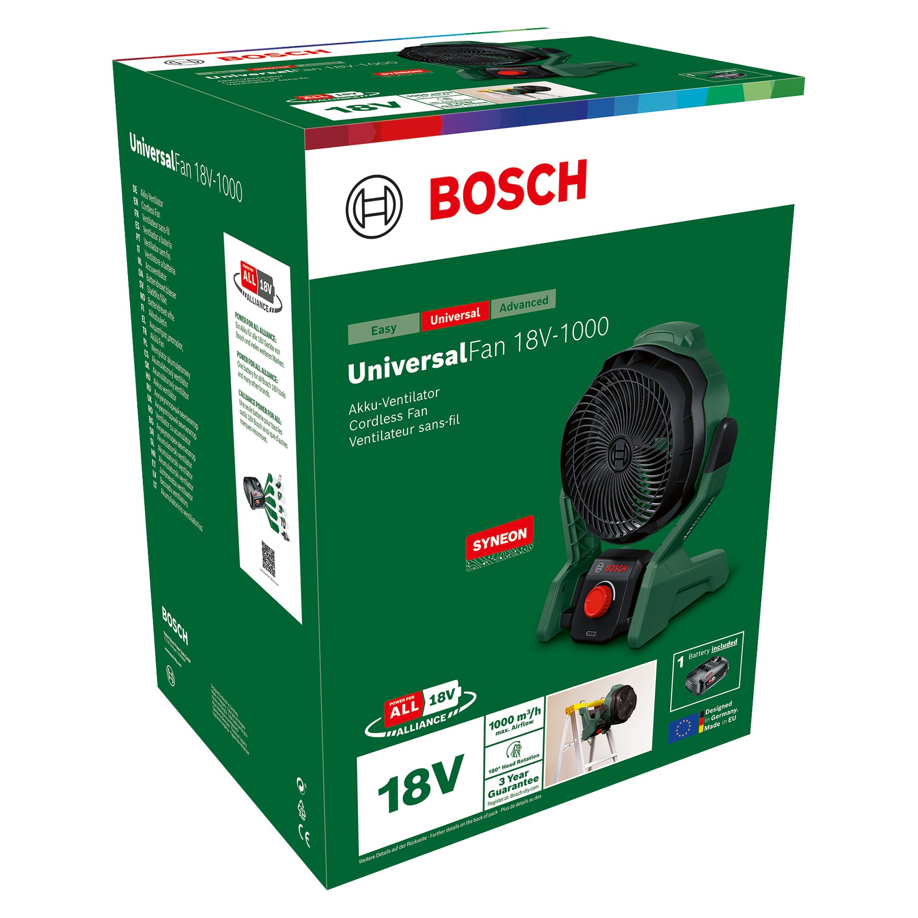 Ventilador a batería UniversalFan 18V-1000