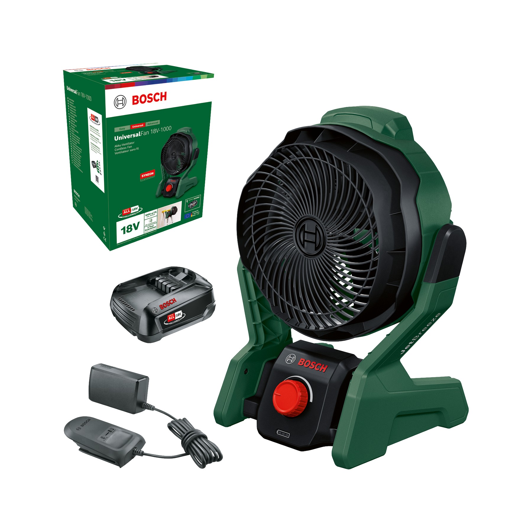 Ventilador a batería UniversalFan 18V-1000