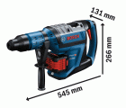 Martillo perforador SDS max BITURBO a batería GBH 18V-45 C