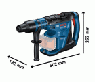 Martillo perforador SDS max BITURBO a batería GBH 18V-40 C