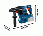 Martillo perforador SDS plus a batería GBH 18V-28 C