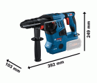 Martillo perforador SDS plus a batería GBH 18V-28 CF