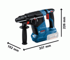 Martillo perforador SDS plus a batería GBH 18V-24 C