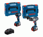 Kit combinado Kit de 2 herramientas de 18 V: GSB 18V-110C + GDR 18V-210C + 2x GBA 5.0Ah + GAL 1880 (L)