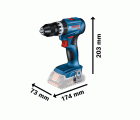 Kit combinado Combo Kit 18V (3): GSB 18V-45 + GWS 18V-10 + GBH 18V-22 + 2 x 5,0 Ah + 1 x 5,5 Ah (PC) + GAL 18-40 + bolsa (C)