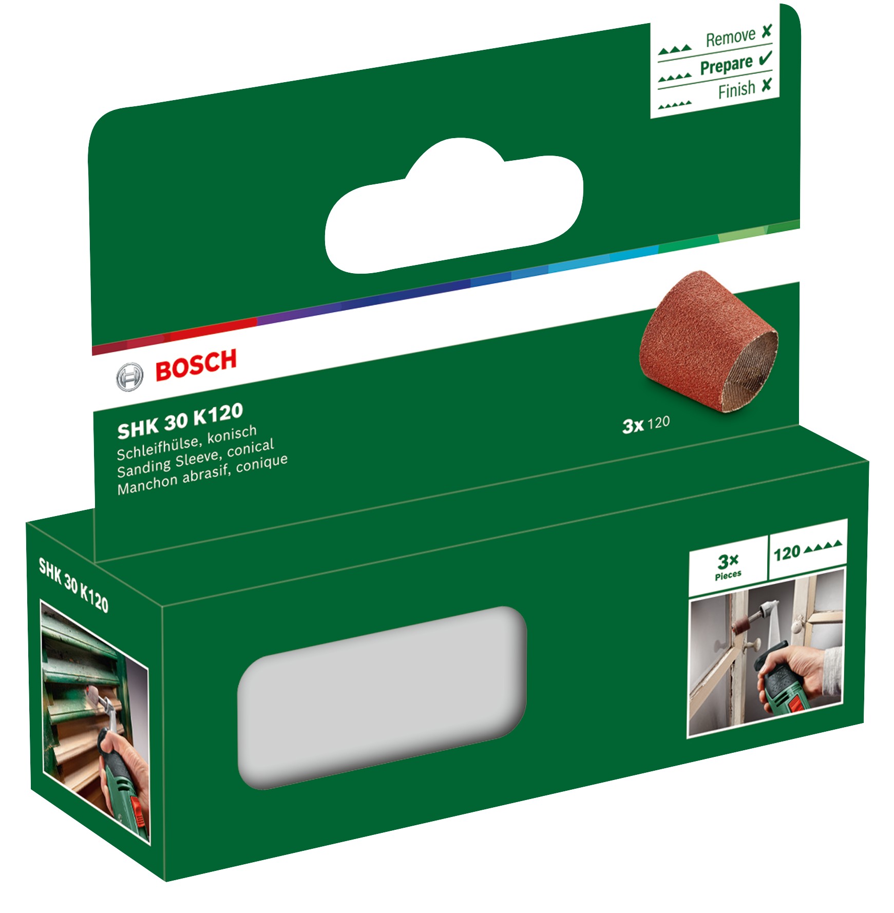 Accesorio de sistema Juego de manguitos de lija (cónicos) 120