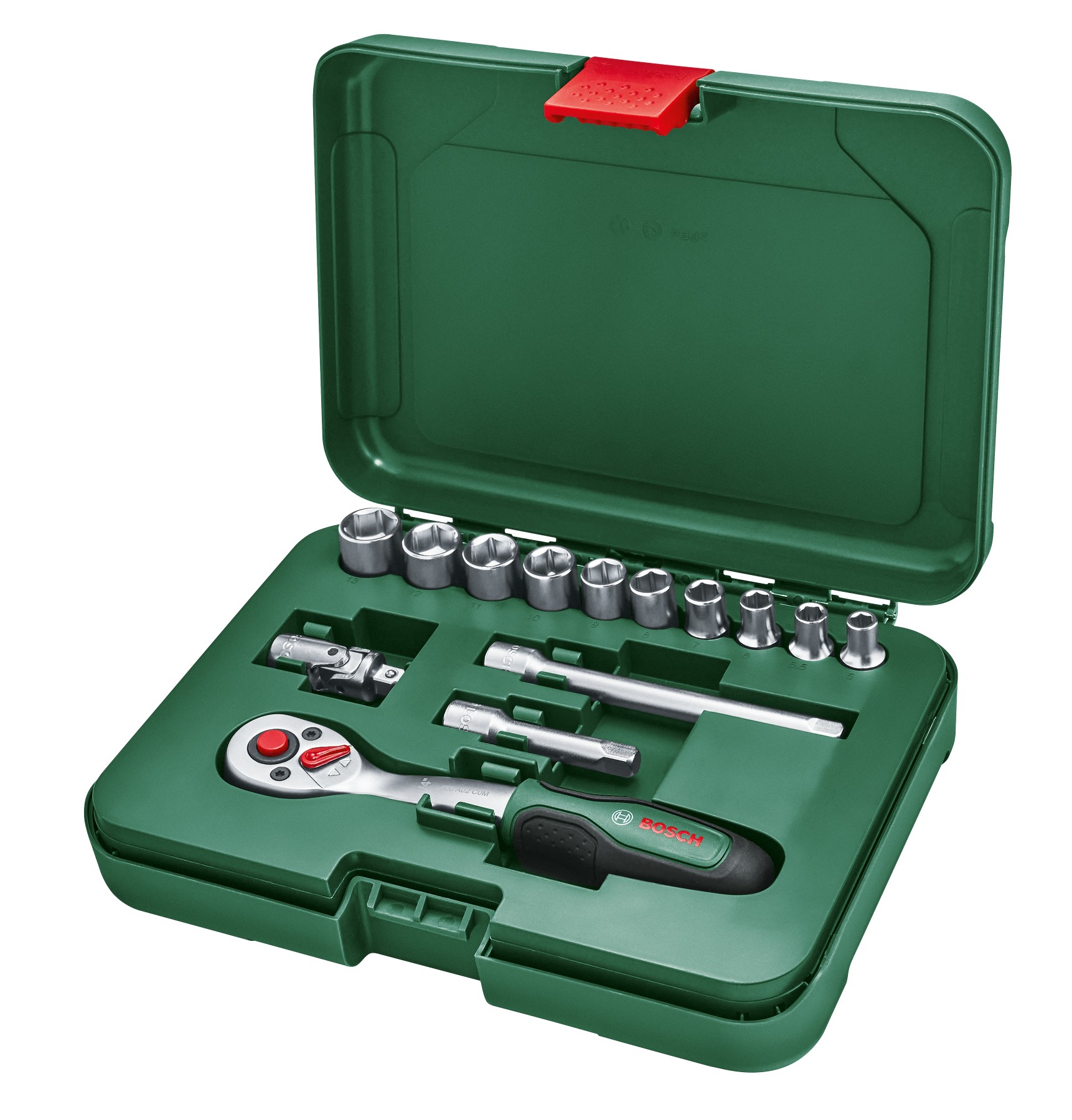 Set de carracas de 1/4'', 14 piezas