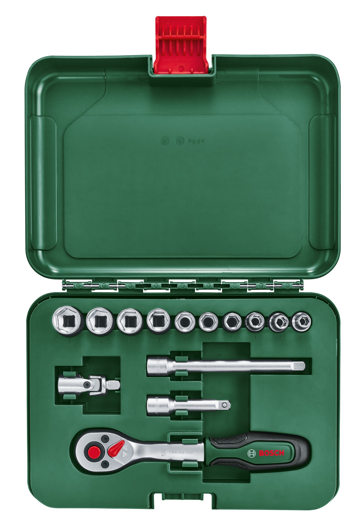 Set de carracas de 1/4'', 14 piezas