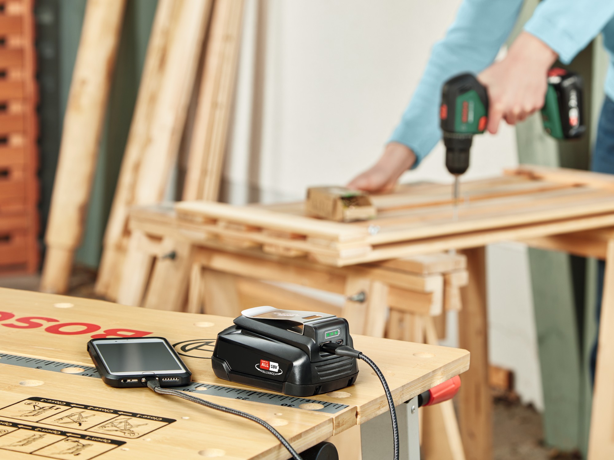 Cargador UniversalUSB 18V-45