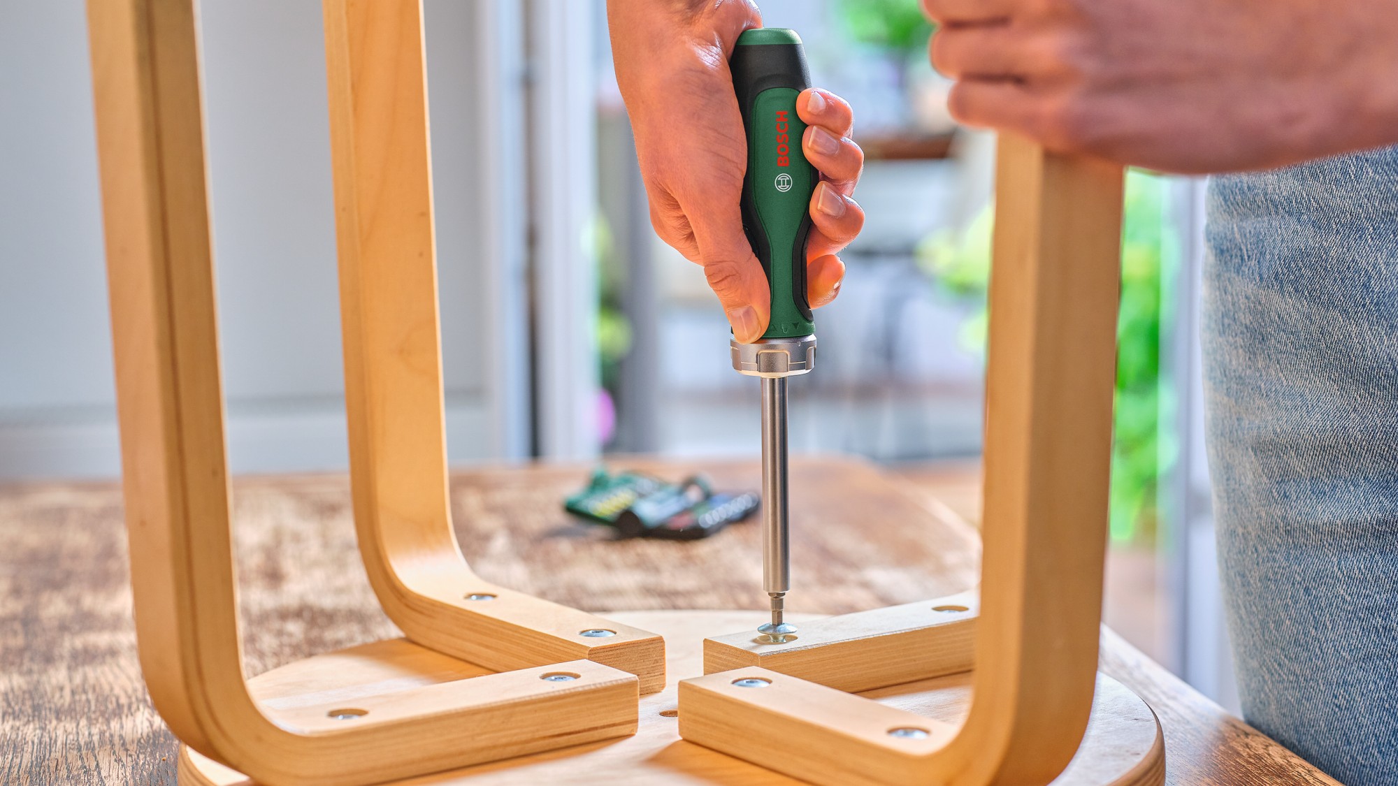 Destornillador de trinquete con puntas