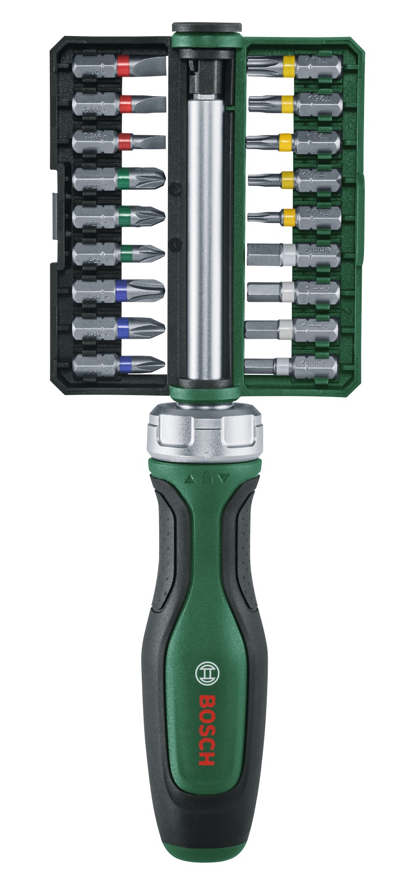 Set de 19 destornilladores de trinquete con puntas