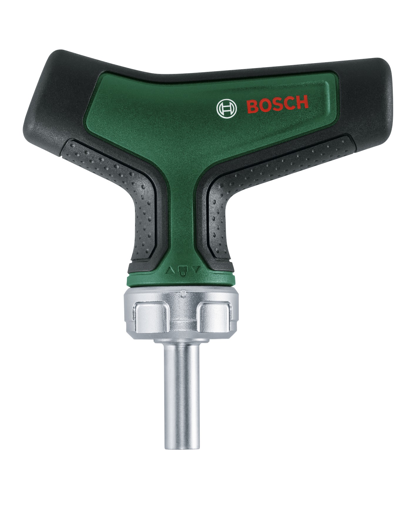 Destornillador de trinquete con punta de atornillar y empuñadura perfilada en T